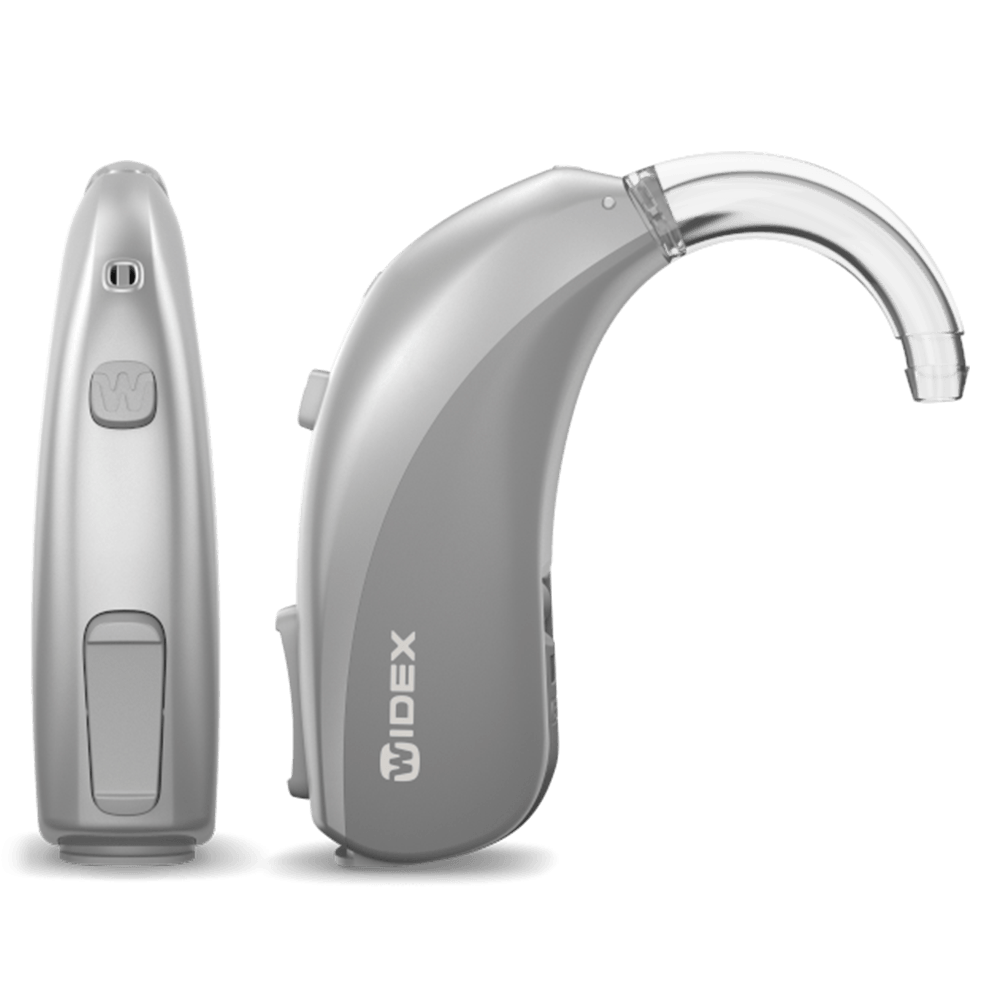 Widex Moment BTE 13 hearing aid front view | Mumbai, Pune & Nagpur